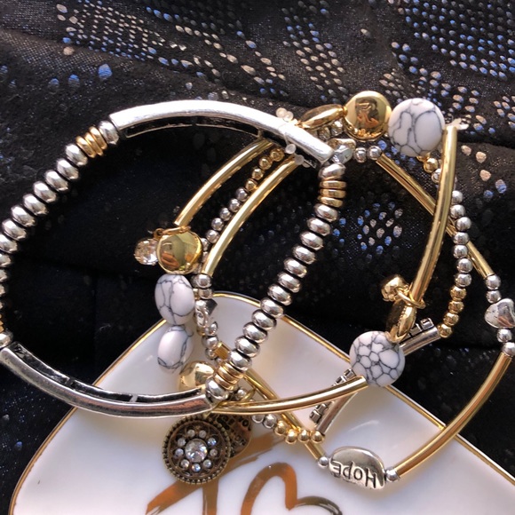 Jewelry - BOHO BABE SILVER AND GOLD CHARM BRACELET